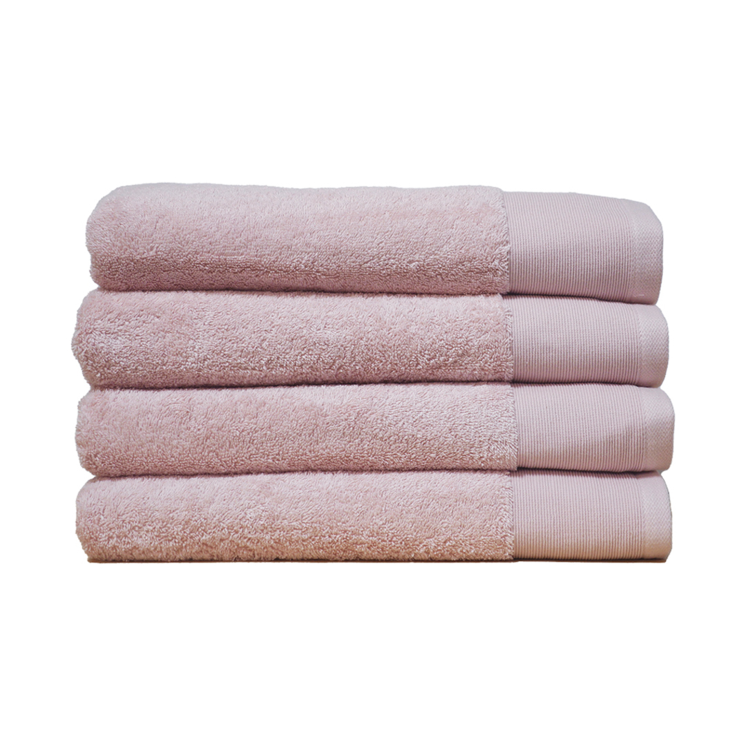 Seneca - Vida Pure Organic Cotton Towels - Face Cloths, Hand Towels, Bath Mats, Bath Towels, Bath Sheets - Soft Pink image 2